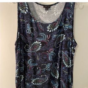 J Jill paisley tank Wearever XL